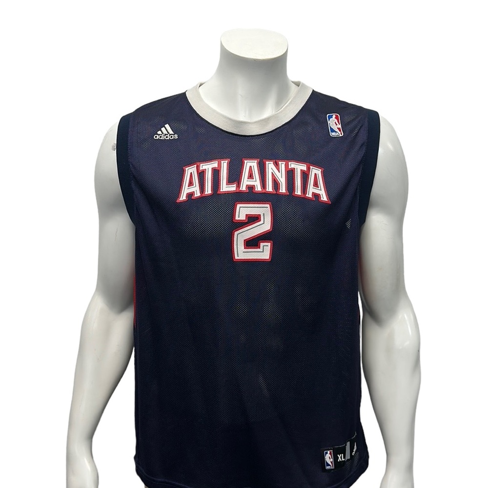 Atlanta Hawks Adidas Blue Red Joe Johnson #2 NBA Jersey Youth Size X-Large 18-20